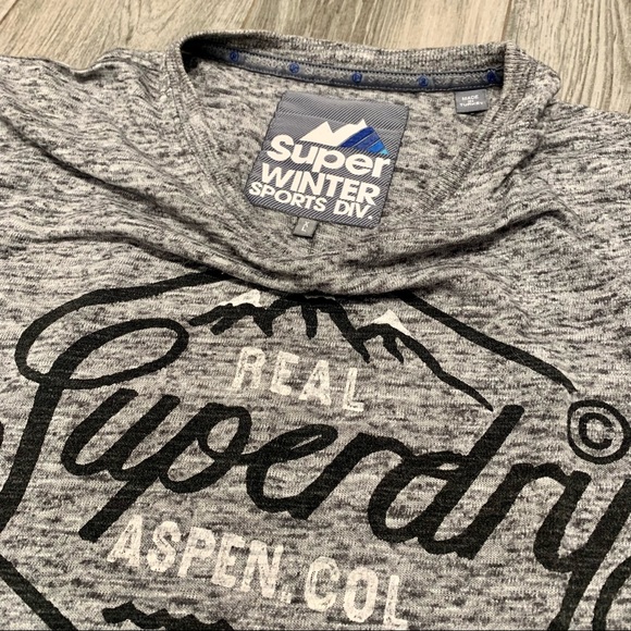 Superdry Mens Grey T-Shirt, XL - Picture 3 of 4